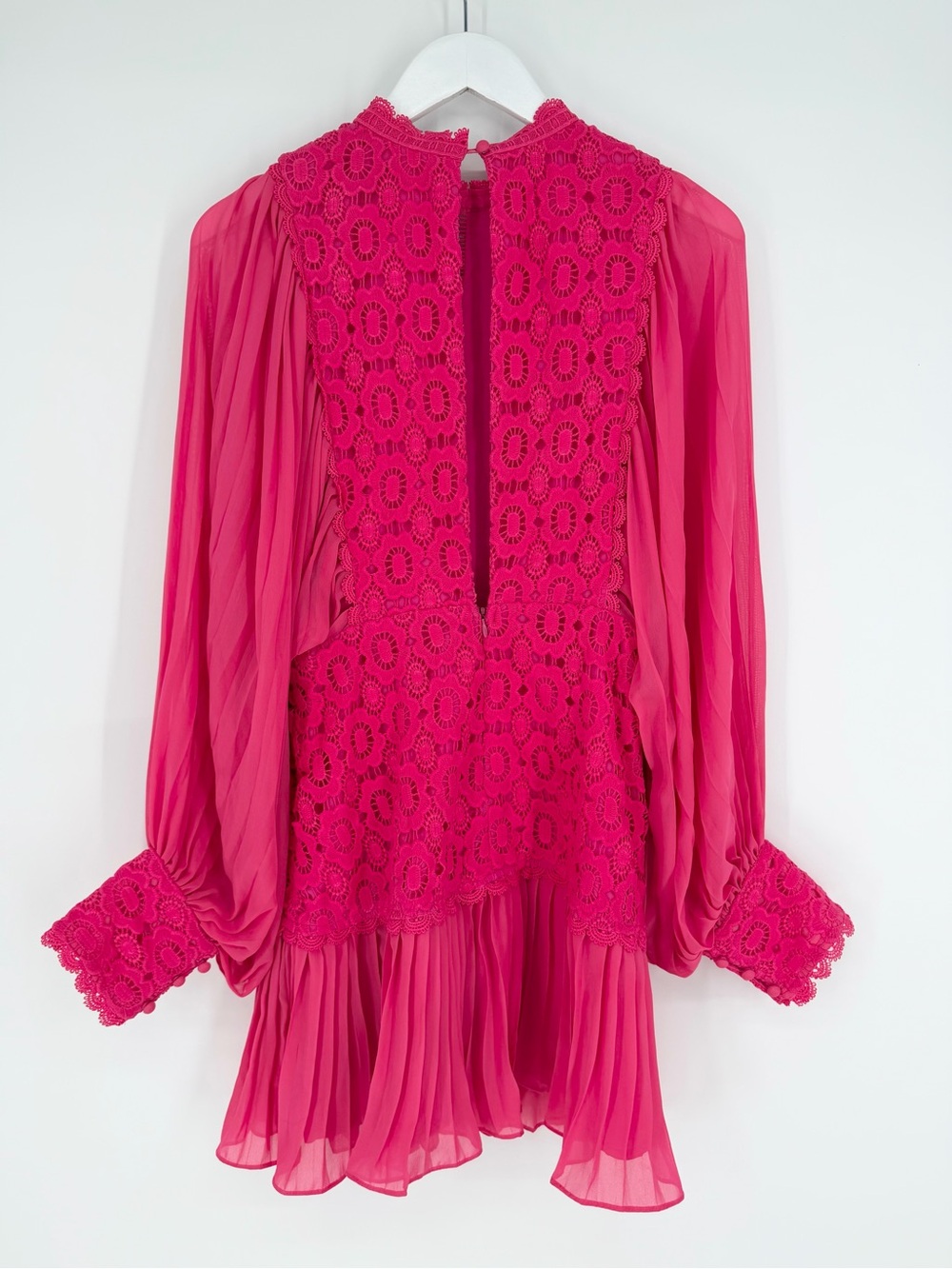 INA Hot Pink Crochet Dress - Picture 6 of 12